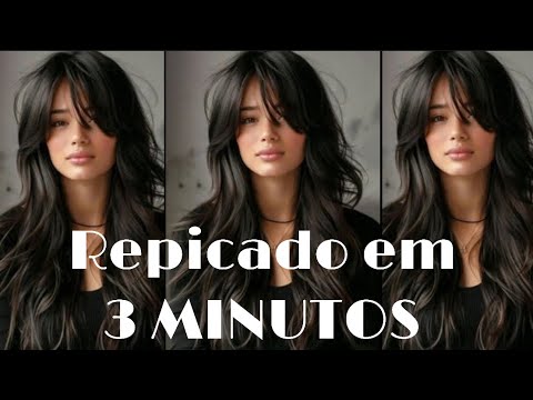 CORTEI MEU CABELO CAMADAS EM 3 MINUTOS SOZINHA! TÉCNICA INFALÍVEL!