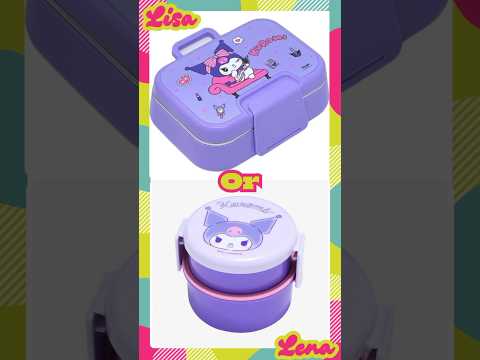 Lisa Or Lena|Kuromi Lunchbox #quiz #sanrio #wouldyourather #kuromi #lunchbox #lunch #aesthetic #fypシ