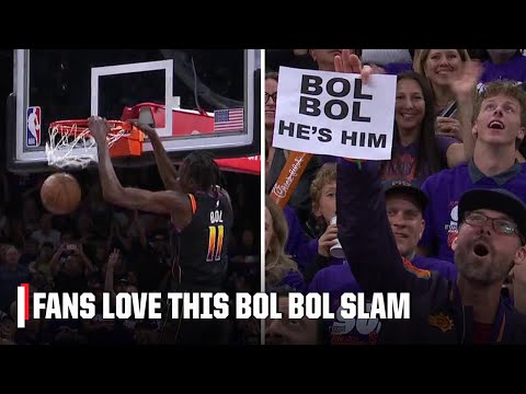 Bol Bol’s ELECTRIC slam IGNITES the Phoenix crowd in Game 3 | NBA on ESPN