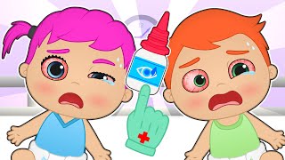 BEBÉS ALEX Y LILY 👁️¡Cuidado con las pantallas! Cómo curar la Conjuntivitis