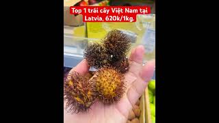 Chôm chôm Việt Nam tại siêu thị châu Âu #chômchôm #rambutan #reels #tropicalfruit #vietnam