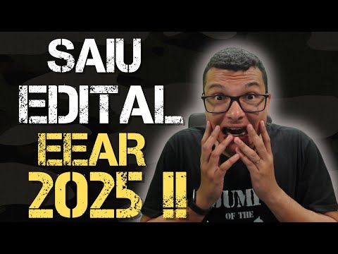 SAIU O EDITAL DA PROVA DA EEAR 2025(CFS1-2026 ) !! PROVA EM JUNHO