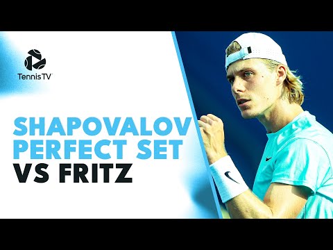 When Denis Shapovalov Served A PERFECT SET Against Fritz | Doha 2021