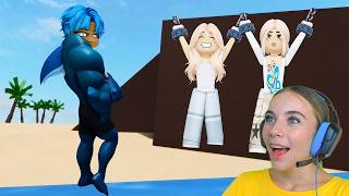 НАС ПОЙМАЛ МАЛЬЧИК-АКУЛА В БРУКХЕЙВЕН в ROBLOX! С АЛЁНОЙ
