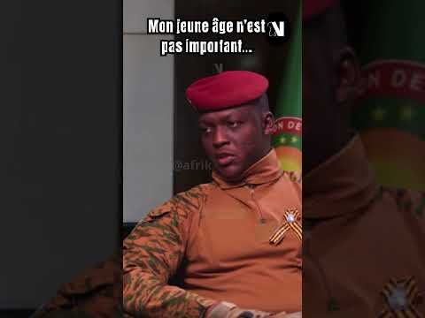 #ibrahimtraoré mon jeune âge n'est pas un problème