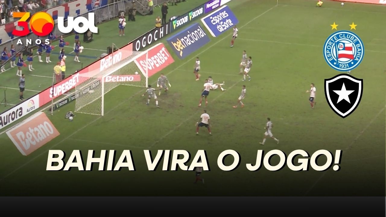 BAHIA VIRA O JOGO CONTRA O BOTAFOGO NOS ACRÉSCIMOS! DAVID DUARTE GARANTE O TRIUNFO