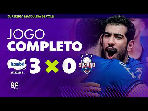 JOGO COMPLETO: MINAS X SUZANO | SUPERLIGA MASCULINA DE VÔLEI | QUARTAS DE FINAL | ge tv