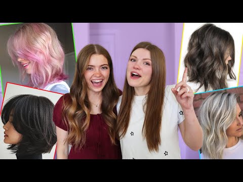 Coloring & Cutting our Hair for Fall!