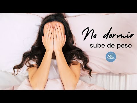 No dormir sube de peso y envejece