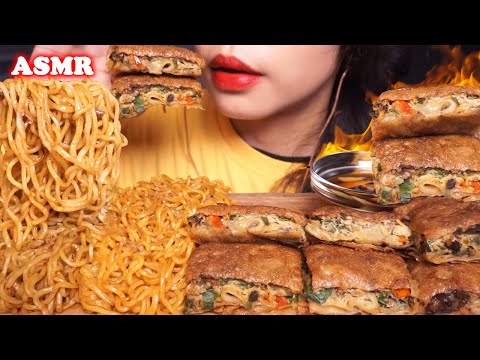 ASMR Indomie Aceh x Rendang ft. MARTABAK Telur (Most-Beloved INDONESIAN FOOD) | Eating Sounds