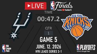 NBA LIVE NOW! New York Knicks vs San Antonio Spurs GAME 5 | June 12, 2026 | NBA FINALS 2026