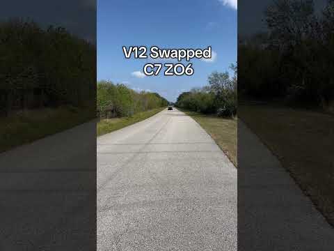 V12 Swapped C7 ZO6 Downshifts 😮‍💨#corvette #corvettelifestyle #cammed #corvettefamily #corvettec7