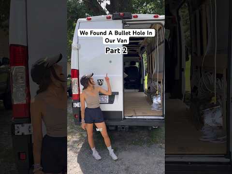 Part 2: looking for the bullet! #vanlife #storytime #dealership #bullethole #rvlife #tinyhome