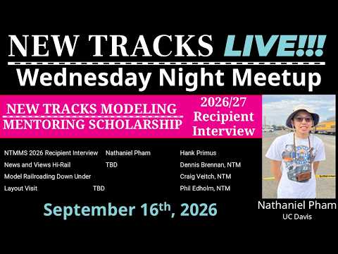 New Tracks LIVE!! - September 16th, 2026- New Tracks Mentoring Scholarship Awardee - Nathaniel Pham