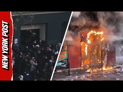 Most Dramatic Scenes from France Riots as Fires Rage and Stores are Ransacked