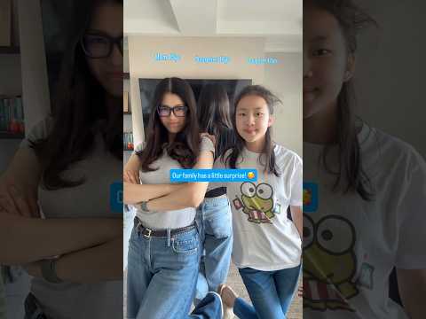 A little surprise! 🥰✌🏻#family #surprise #fun #trending