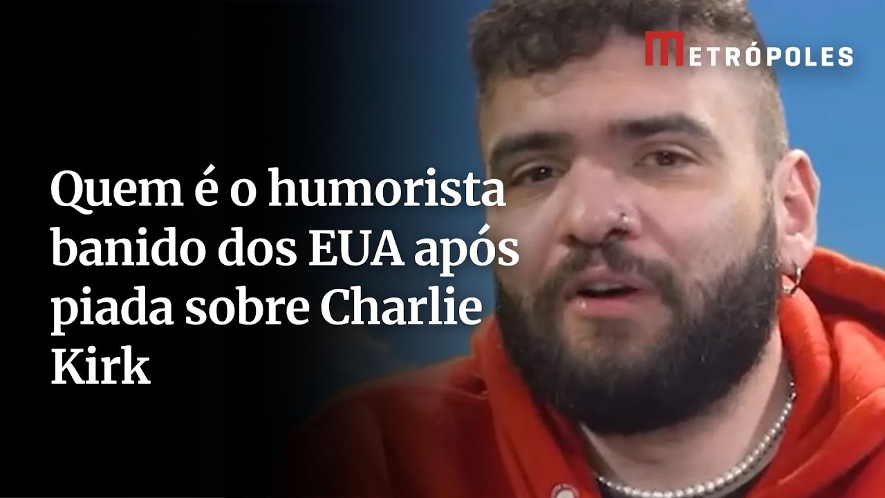 Quem é o humorista banido dos EUA após piada sobre Charlie Kirk