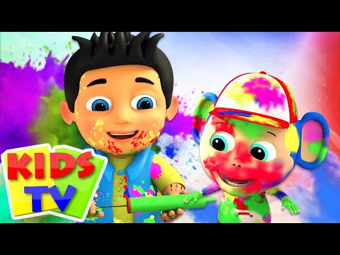 Holi Aa Gayi, होली आ गई, Kukdoo Koo Poem + Festival Songs for Kids and Hindi Baby Nursery Rhymes