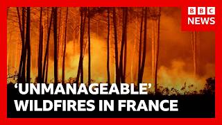Thumbnail for the video "France battles fire 'whirlwinds' as another 55,000 evacuated | BBC News" from BBC News