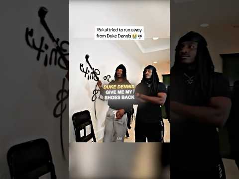 Rakai tried to run away from Duke Dennis😭💀#ishowspeed #rakai #dukedennis