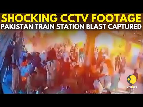 Pakistan Bomb Blast: CCTV captures Pakistan Train Station Blast That Killed At Least 24 | WION LIVE