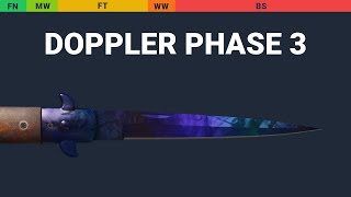 Stiletto Knife Doppler Phase 3 Wear Preview video