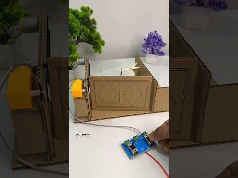 👉 Cardboard Electric Gate System with DC Motor | Smart Gate Working Model DIY