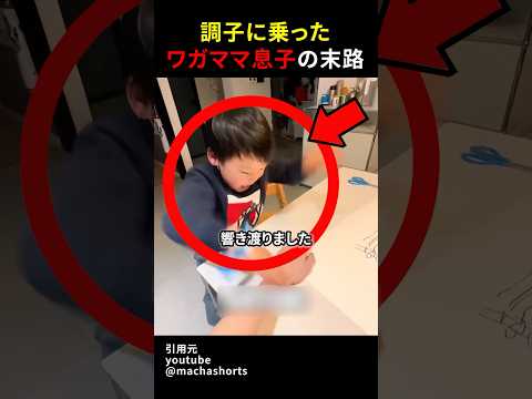 調子に乗ったワガママ息子の末路#shorts#スカッとする話#スカッと#おもしろ#面白い#shortsvideo