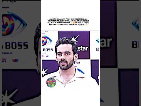Abhishek Bajaj opens up on eviction,They tried to break me and Ashnoor 💔 #abhishekbajaj #biggboss
