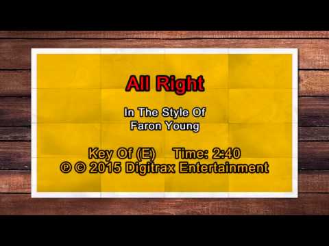 Faron Young – All Right (Backing Track)