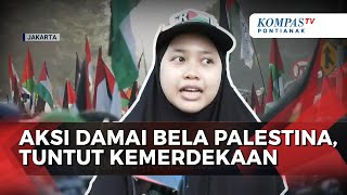 Aksi Bela Palestina di Monas, Kemerdekaan Penuh Diserukan Massa untuk Palestina
