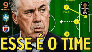 A ESCALAÇÃO IDEAL DE ANCELOTTI PARA BUSCAR O HEXA