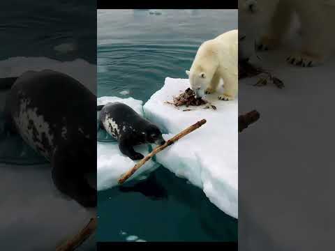 Seal vs Polar Bear… With a Stick!? 🪵😨
