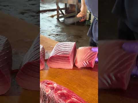 黑鮪魚一切開，鮮度爆棚 💯 #otoro #reelsfood #tunamagic