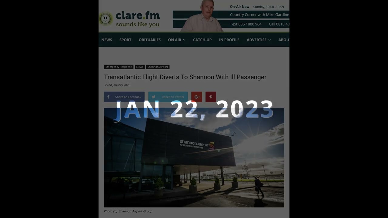 Emergency Landings at Shannon Airport