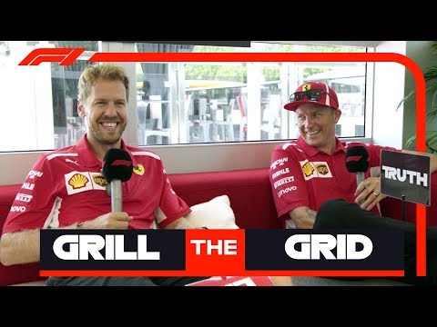 Ferrari's Sebastian Vettel and Kimi Raikkonen | Grill the Grid: Truth or Lie"
