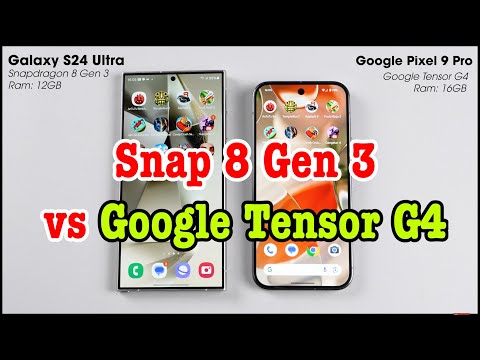 Speedtest S24 Ultra vs Pixel 9 Pro : Snap 8 Gen 3 vs Google Tensor G4