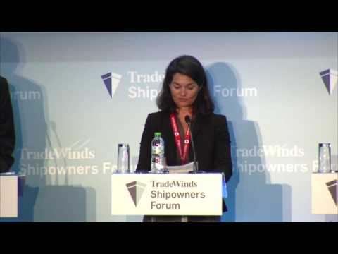 Business briefing at the TradeWinds Shipowners Forum at Posidonia 2016