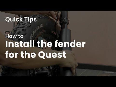 How to install the fender for Quest ebike | cyrusher sports #quicktips