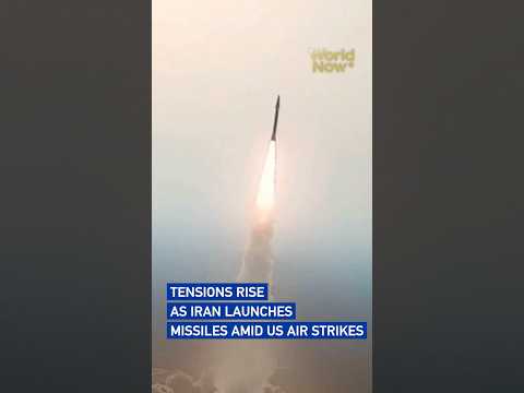 Tensions rise as Iran launches missiles amid US air strikes#worldnow