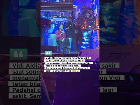 Vidi Aldiano kelihatan menahan sakit saat persiapan HUT RCTI