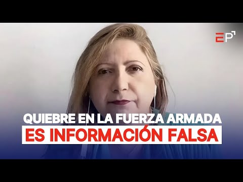 Sebastiana Barráez: Es falsa la información de quiebres militares en la FANB