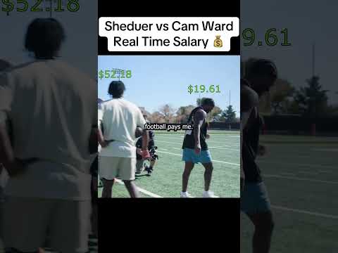 Shedeur Sanders x Cam Ward rookie salaries 💰 #nfldraft #shedeursanders #creatorsearchinsights