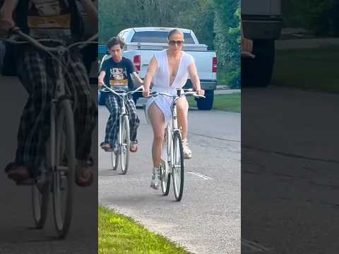Jennifer Lopez & Son Max Out For Bike Ride #JLo #Shorts