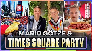 Treffen mit Mario Götze, leckeres Essen in New York & Deutsche übernehmen Times Square