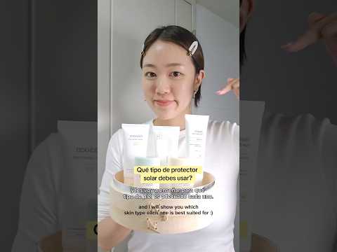 Qué tipo de protector solar debes usar? #skincarecoreano #kbeauty #mixsoon