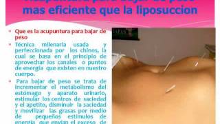 Que es la acupuntura para bajar de peso