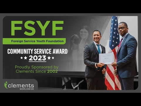 Foreign Service Youth Foundation 2023 Awards for Community Service by
Clements
