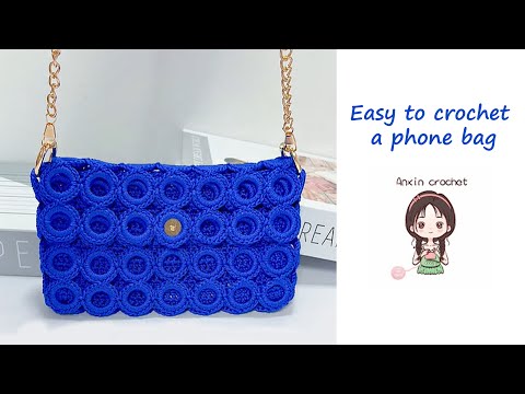 Easy Crochet Circle Sling Phone Bag | Artistic & Beginner-Friendly DIY Pattern