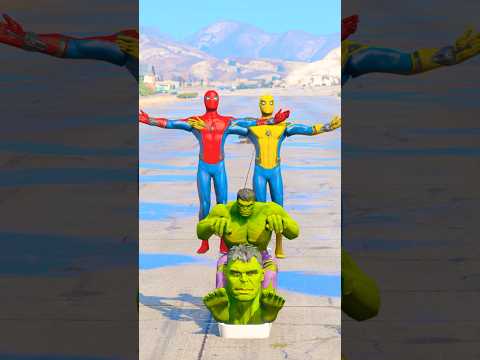 ANGRY IRONMAN ATTACK SPIDER-MAN AND <strong>BIKE</strong> ! HULK SAVES <strong>FROM</strong> ANGRY IRONMAN #shorts